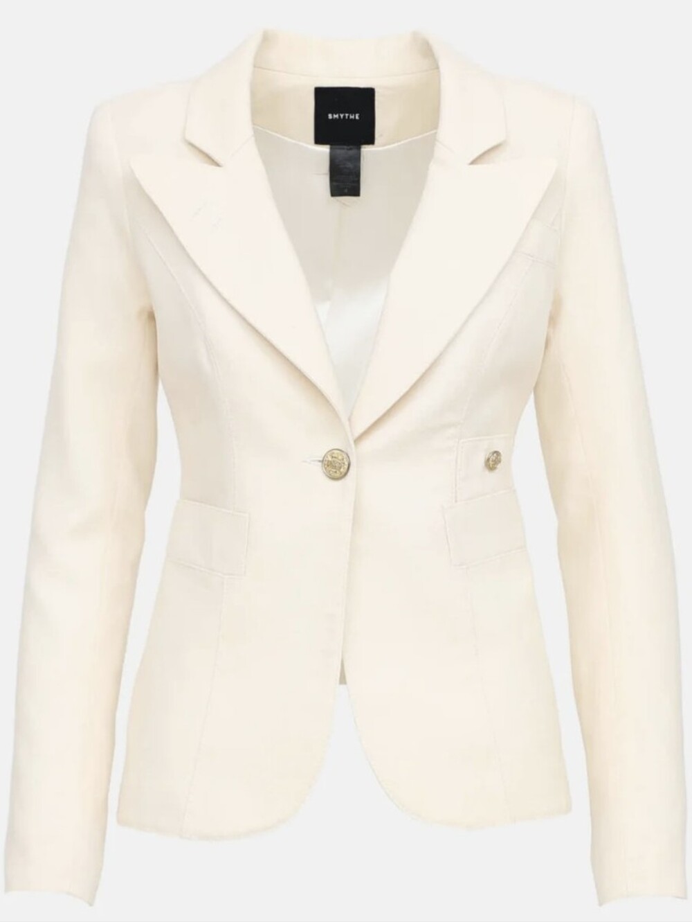 Smythe | Like a Sz6 Ivory Single-Button Tailored Blazer